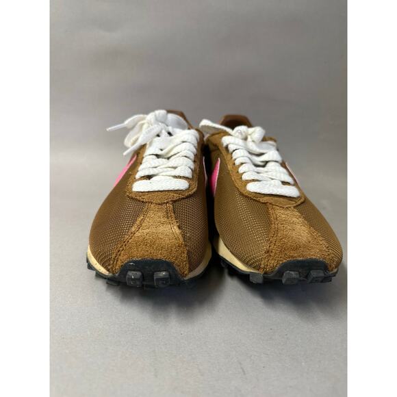 Nike LD 1000 SP British Tan/Pinksickle mesh/suede retro sneaker Women's Size 8.5 - Picture 7 of 16